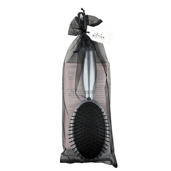 Aria Beauty Luxe Silver and Black Professional Oval Detangling Brush New in Bag - Picture 3 of 5